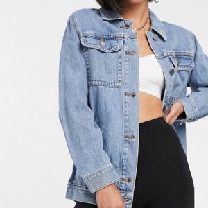 ASOS Oversized Light Wash Denim Jacket